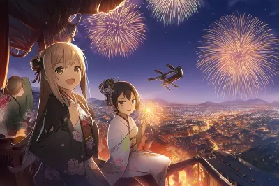 高いところから