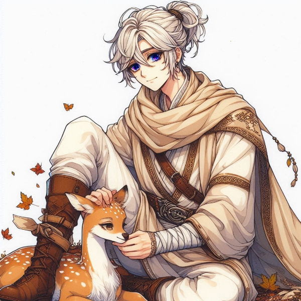 鹿を庇って怪我をなさった陛下。