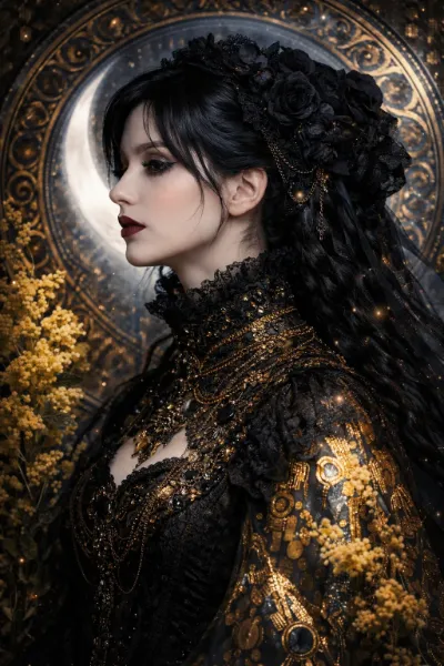 月影に咲く黒薔薇の女王