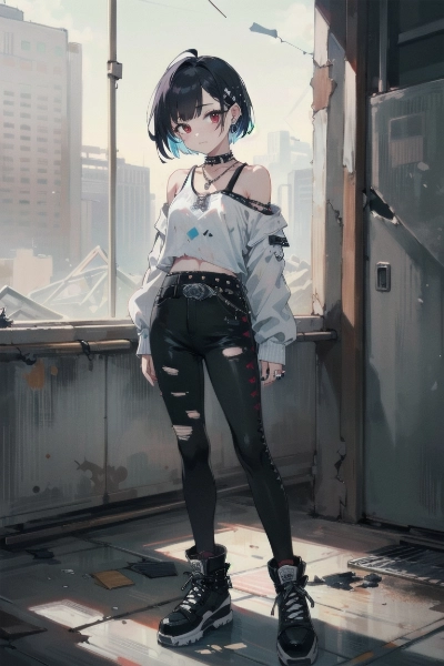 パンクファッションうちの子