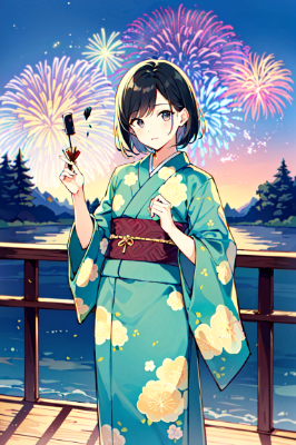 浴衣姿の男の子
