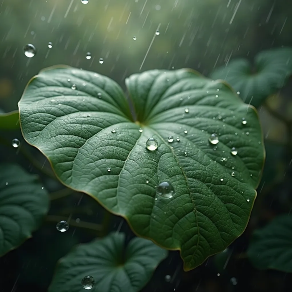 雨粒が作り出す一瞬