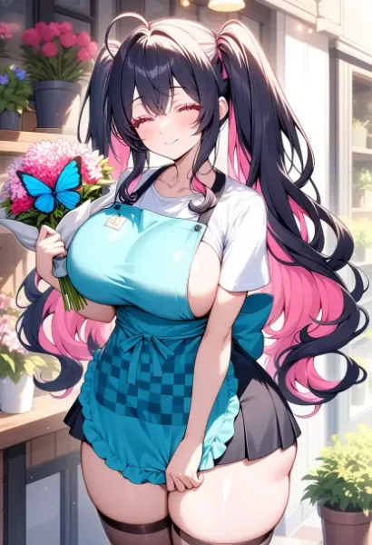 花屋の優しい微笑み