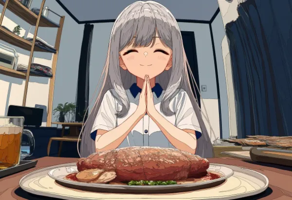 われ今幸いにこの清き食を受く