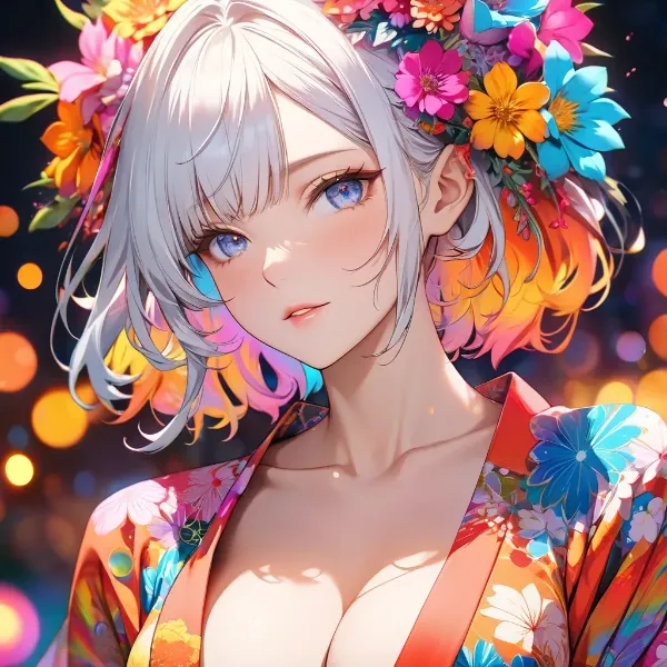 花冠の華やかな少女