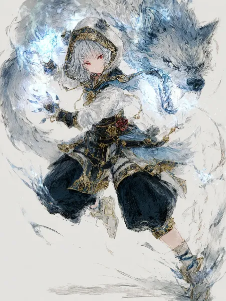 氷狼の召喚士と青き絆。