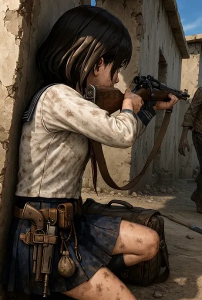 ゾンビアポカリプスの女子高生