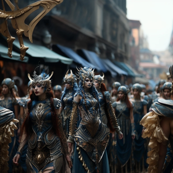 ethnic female warrior