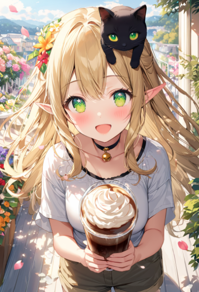 クリームたっぷりアイスココア