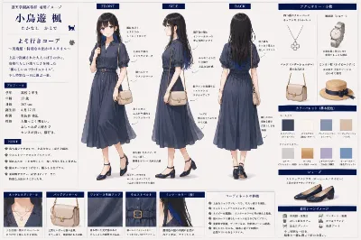 設定資料　楓と瑞希　夏の私服第３弾