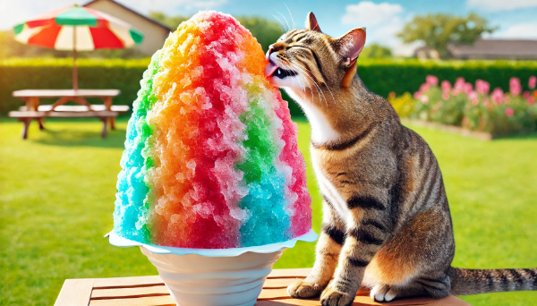 かき氷と猫さん