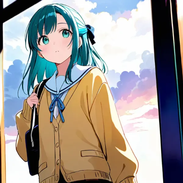 常磐アクア（お題：曇り空）