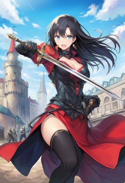 黒髪少女のソードマスター