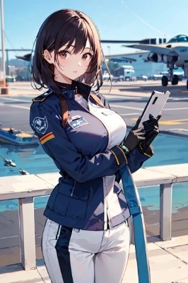 Rena Nozawa face concept (AWACS Pilot)