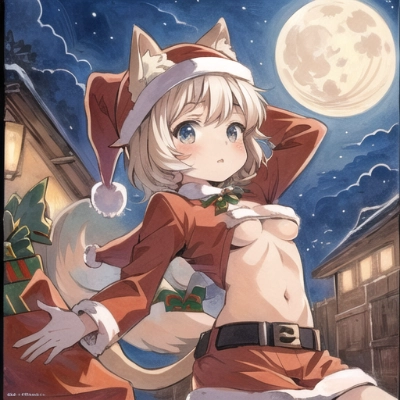 猫耳サンタガール