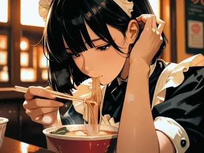 メイドの休憩時間 ～熱々のラーメン～