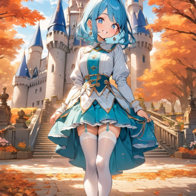 秋のお城