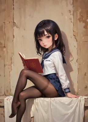 本を読む着せ替え人形