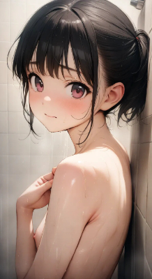 「一緒にシャワーするの、恥ずかしいよ…」