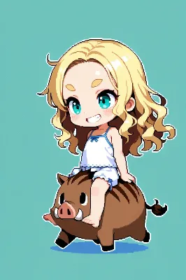 おでこちゃんとイノシシさん