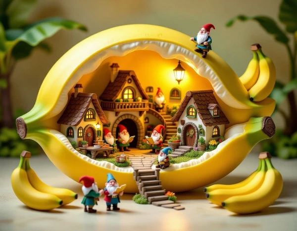 【ミニチュア・バナナ王国】小人たちの黄色い楽園 / [Miniature Banana Kingdom] A Yellow Paradise for Dwarfs
