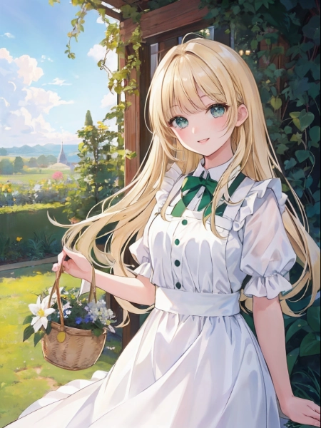 今日も晴れたね！お花摘み行ってくるね