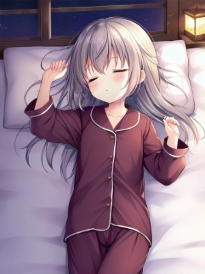 熟睡中の子