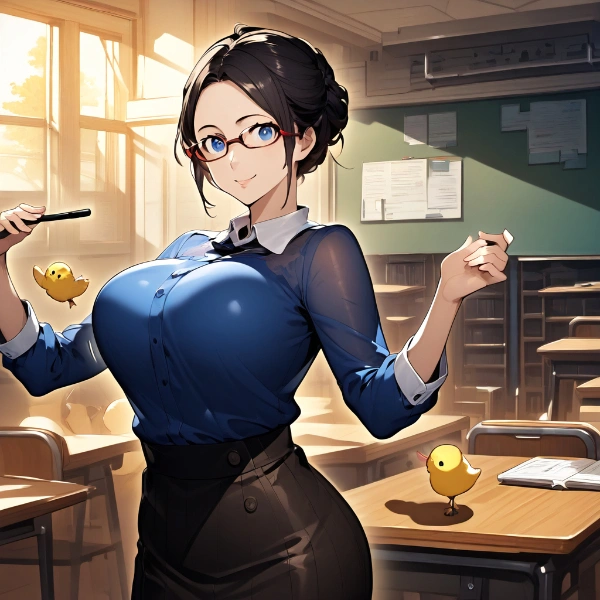 🐣ひよこハンドラーとしての才能を開花させ始めた静香先生♥🐣♥