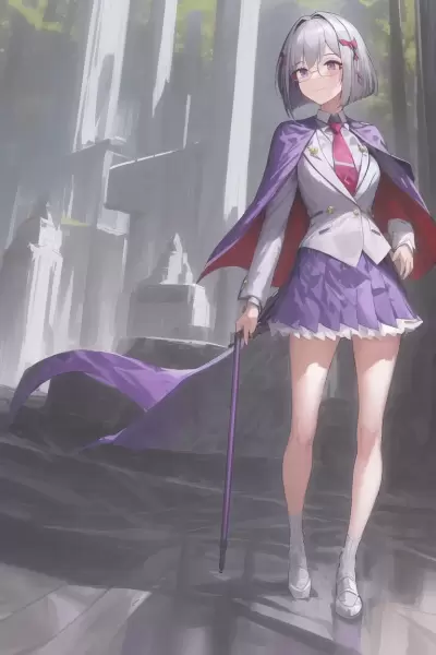 魔法の学校に通うお嬢さん