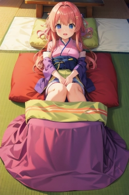 美少女　コタツ