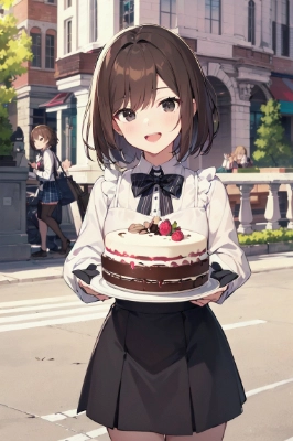 女の子　ボブ　ガトーショコラ　ロード