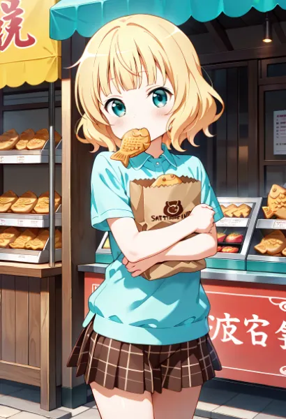 たい焼き買食いシャロちゃん