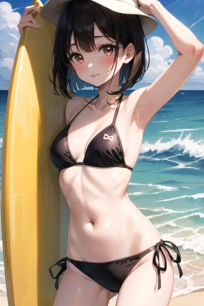 カリンちゃん、サーフィンに挑戦！？