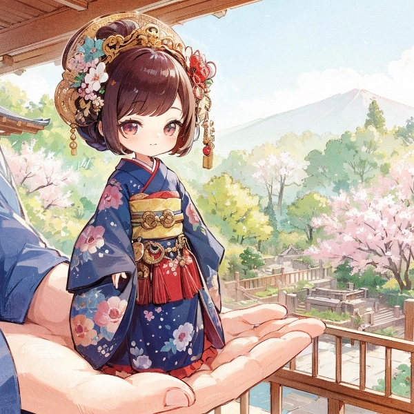 手乗り和風人形