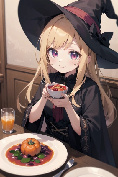 朝食は魔女特製パンプキンシチューを召し上がれ