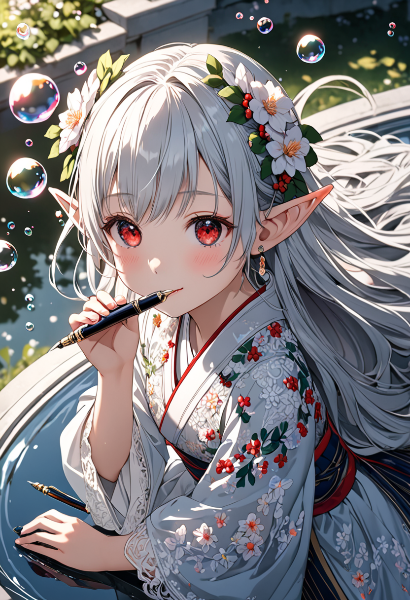 花泡に舞うエルフの夏物語