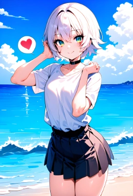 Fateのジャックちゃんが海水浴場でヌード撮影！
