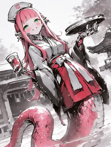 年の瀬を祝う巳神ちゃん