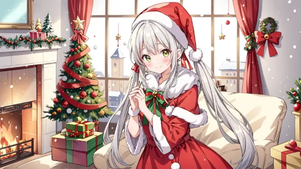 雪夜のサンタ少女と奇跡の贈り物