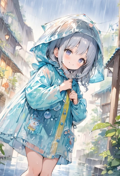 雨。