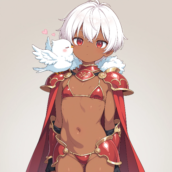 ほっぺにチュン❤️