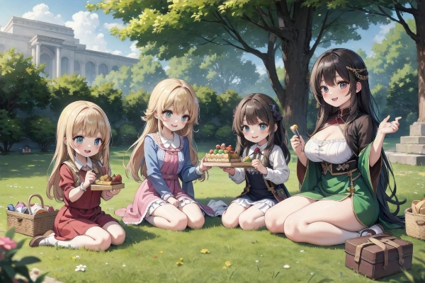 異世界に遠足に来た先生と生徒達