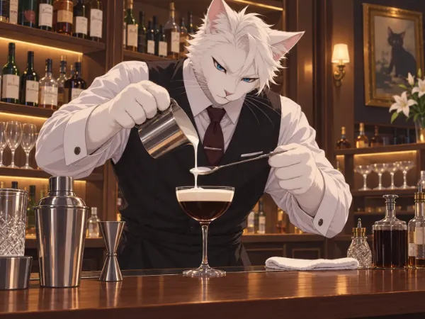 コーヒーとクリームのカクテル