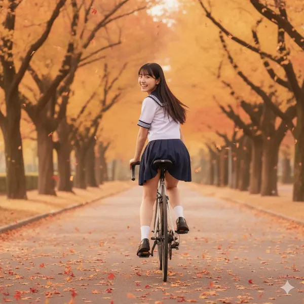 紅葉サイクリング