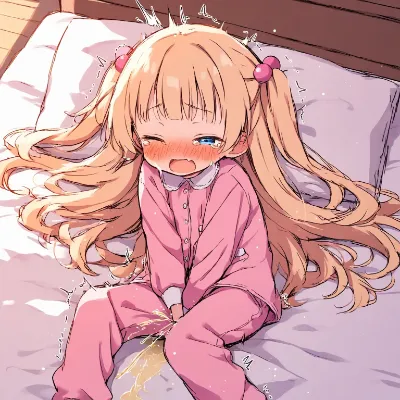 パジャマ姿の金髪少女のひとりえっち その6