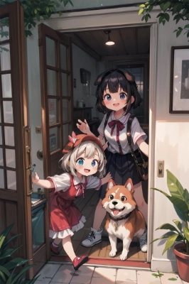 パパおかえりーっ