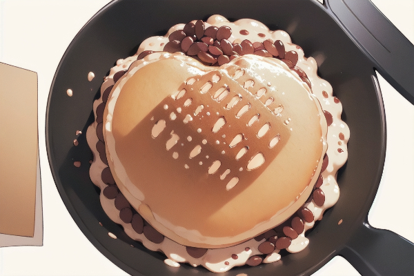 フライパンでなんちゃってどら焼き【ハート型】