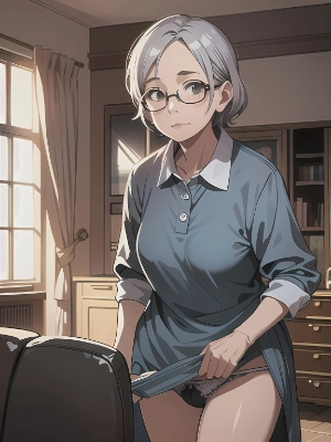 眼鏡の女性