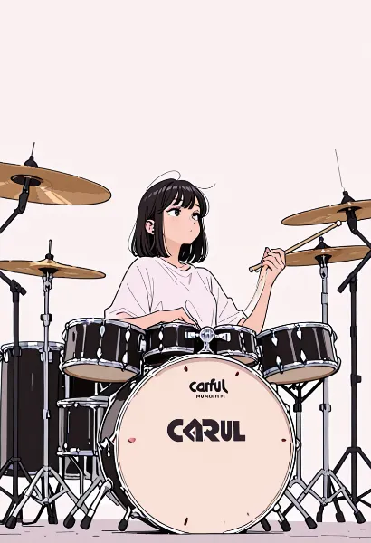 少女のドラムが奏でる夢の旋律