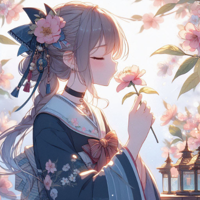 花にキス
